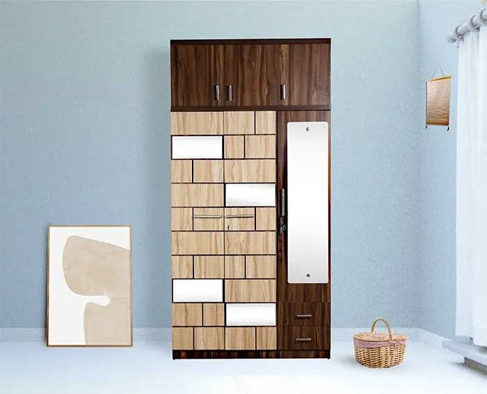 VIVDeal Glassy Rolex Wardrobe With Loft